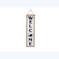 Youngs Wood Framed Vertical Welcome Sign with 3D Letters 21140